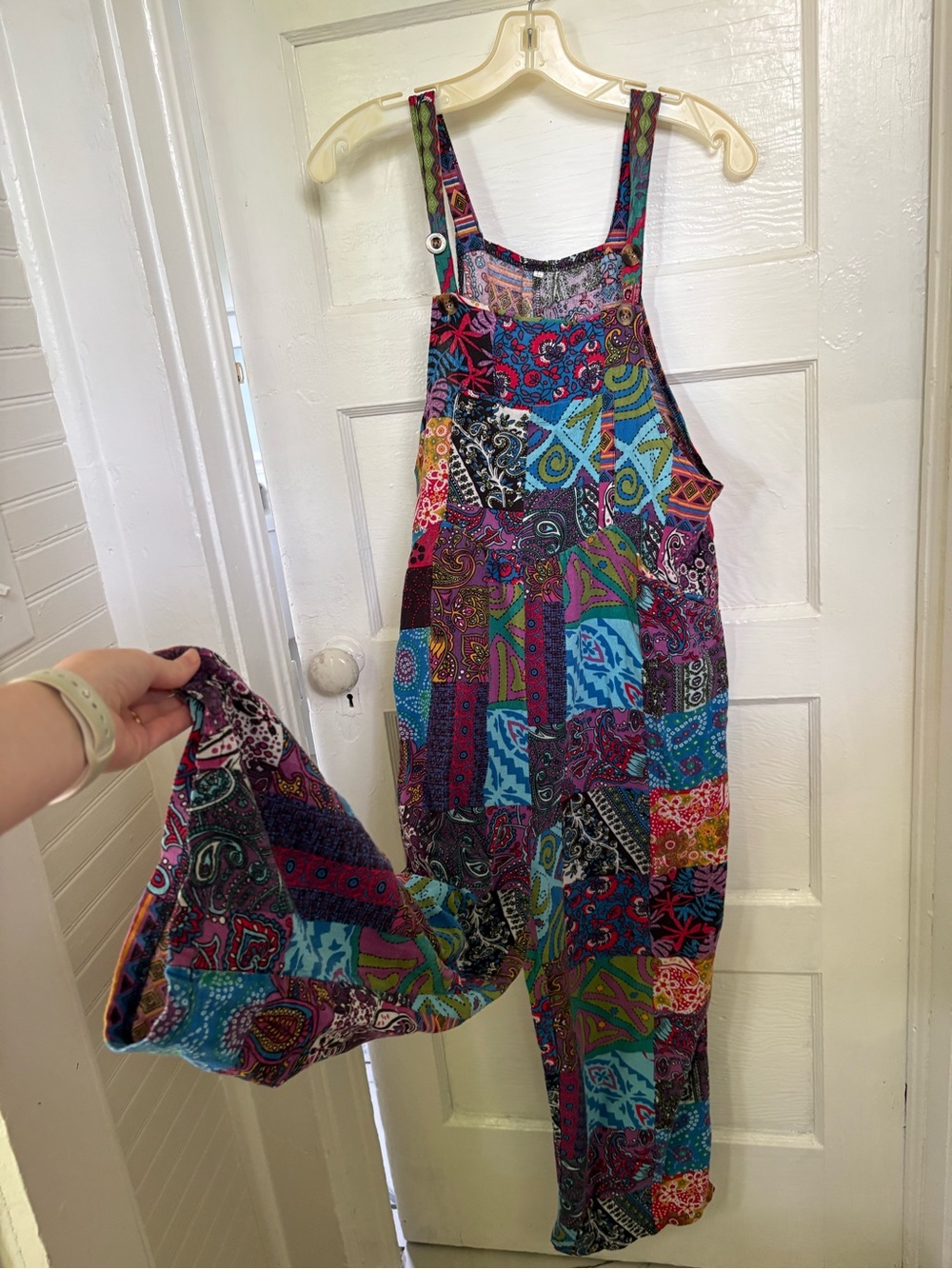 Patchwork Boho Overalls